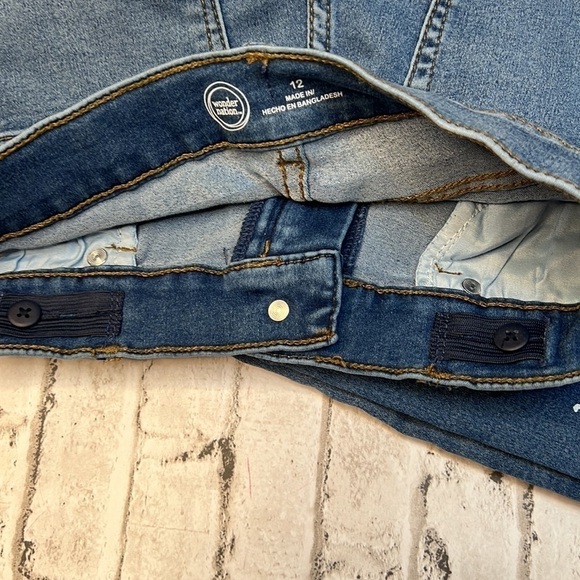 Wonder Nation Girls Paint Splattered Jeans Light Wash 12 (girls youth) - Picture 7 of 7